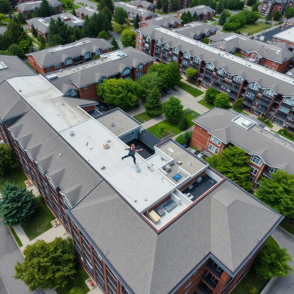 Ontario condo board reviewing roofing quotes around a meeting table