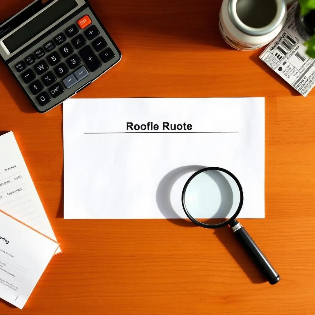 Québec homeowner reviewing a roofing quote at the kitchen table