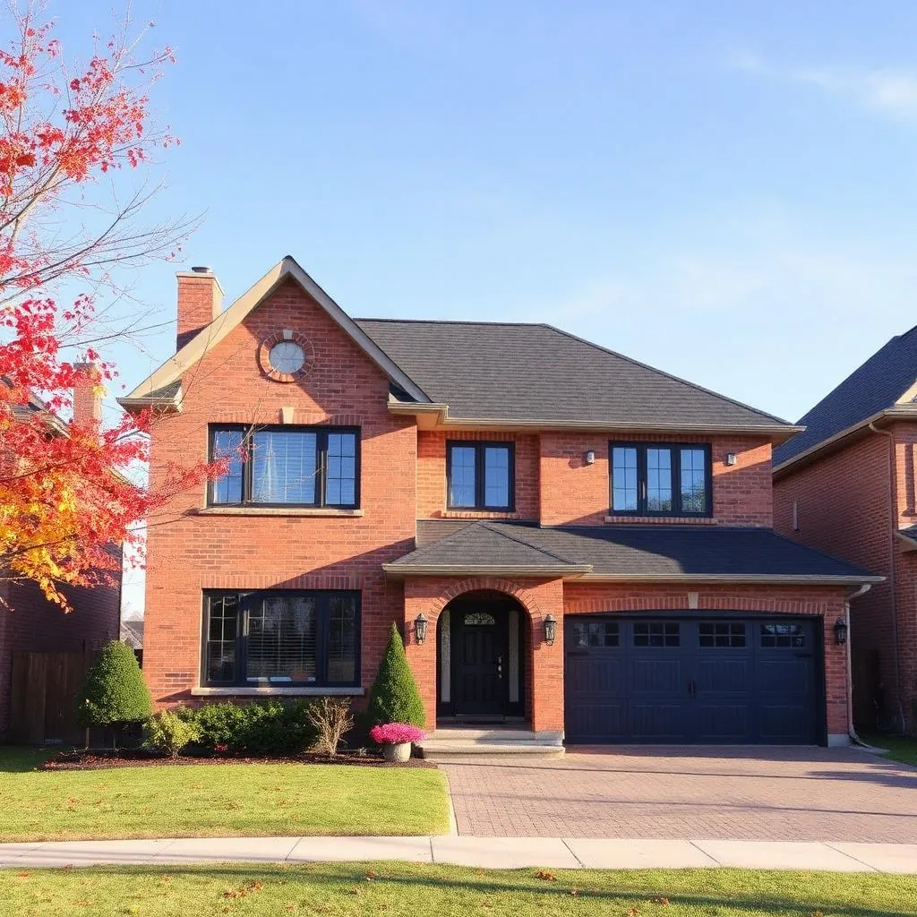 Toronto residential neighbourhood with shingle roofs